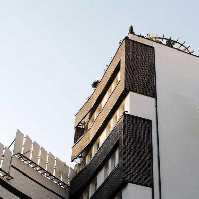 پروژه نما آجری ساختمان مسکونی - مینی سیتی