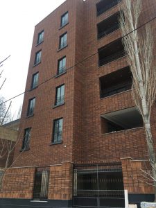 پروژه نمای ساختمان آجرنسوز - سمنان